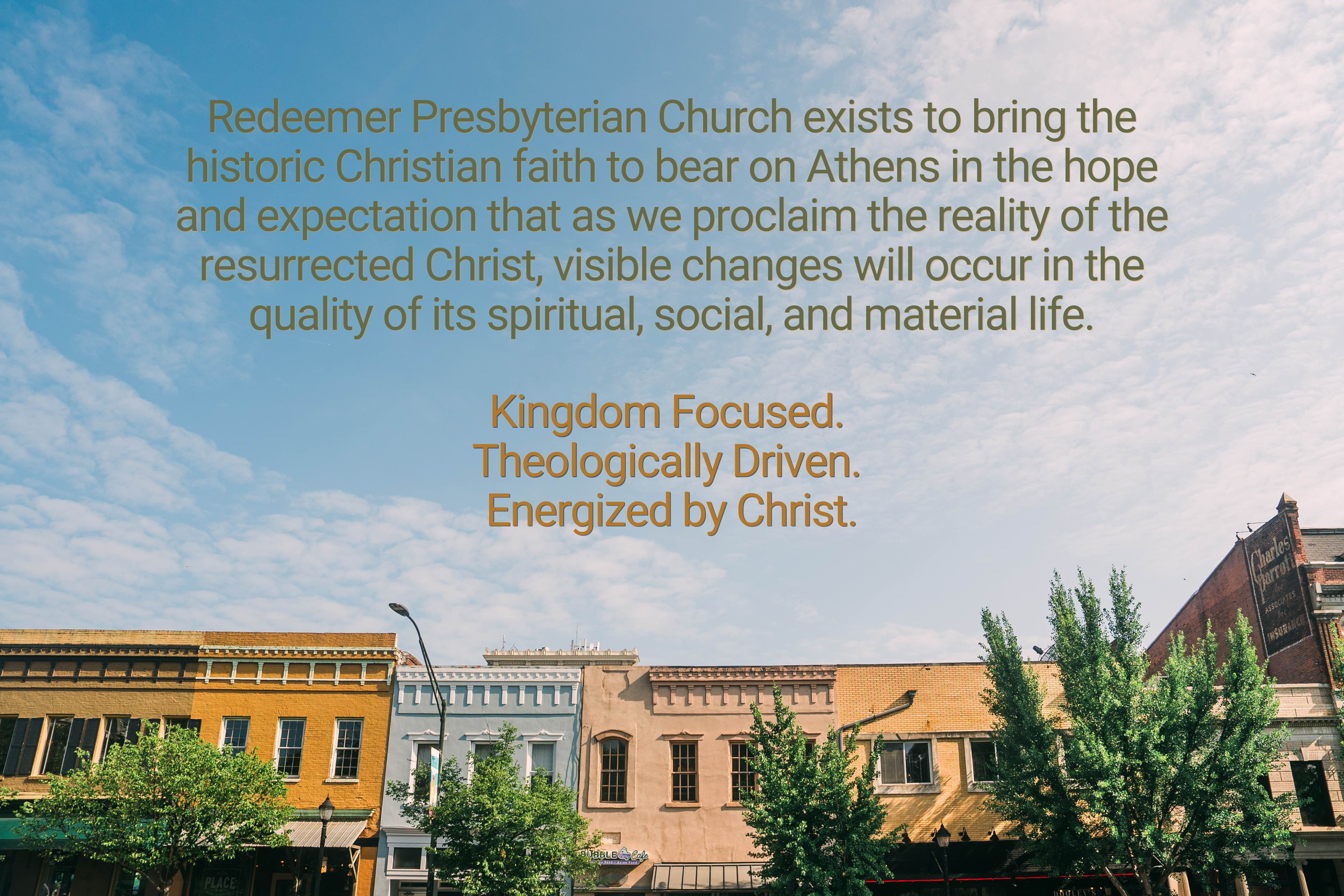 Our Vision — Redeemer Presbyterian Church